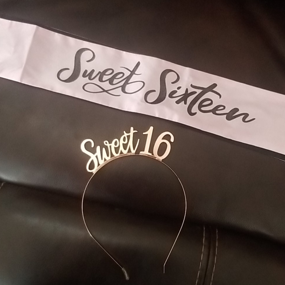 Sweet 16 Headband and Sash